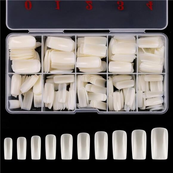 Other - Full Cover Acrylic False Nail Tips, 500PCS Fake Nail Shape Artificial False Nail